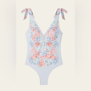 MALINA By Malina Delfina swimsuit CAPRI CORALS AZURE Size: Small